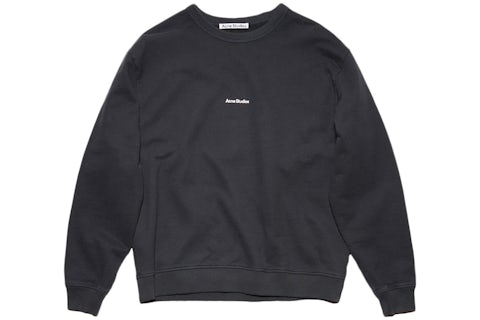 Acne Studios Stempel Logo Sweatshirt Schwarz Herren FW22 – DE