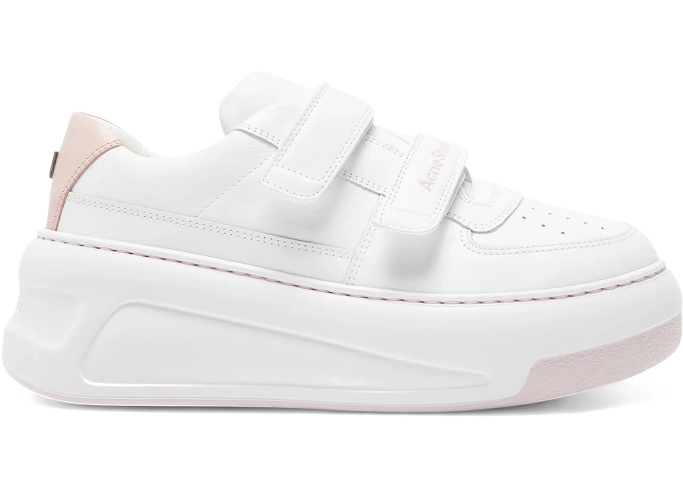 Acne Studios Steffey U Friend Raise Sneakers Optic White Pink