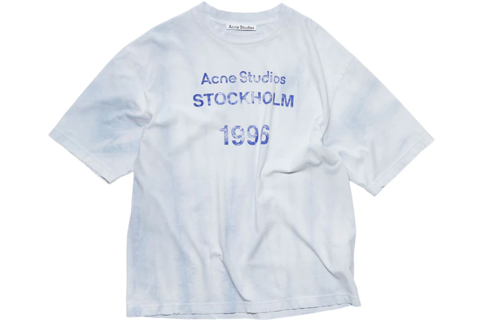 Acne Studios Stockholm 1996 Stamp T-shirt Pale Blue