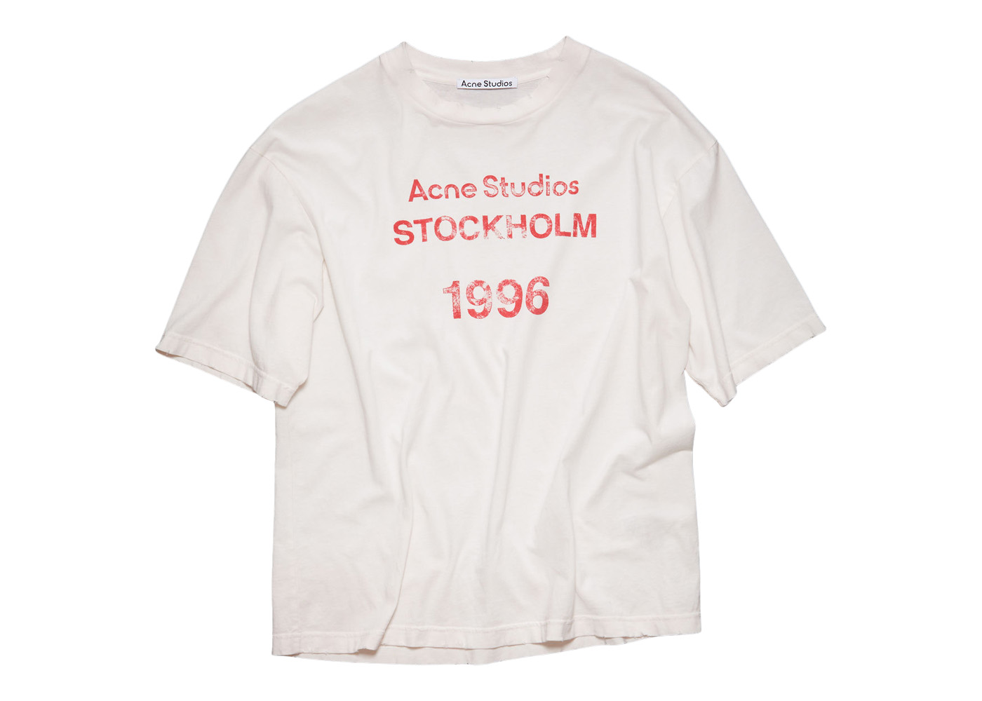 Acne Studios Stockholm 1996 Stamp T-shirt Pale Orange Men's - US