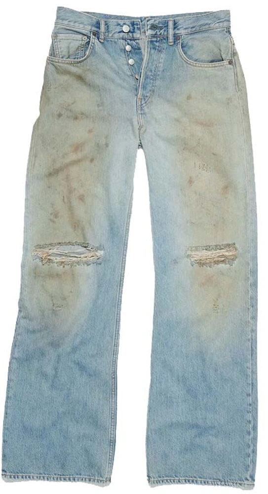Acne Studios Super Baggy Fit Jeans - 2023 Mid Blue - FW23 - US