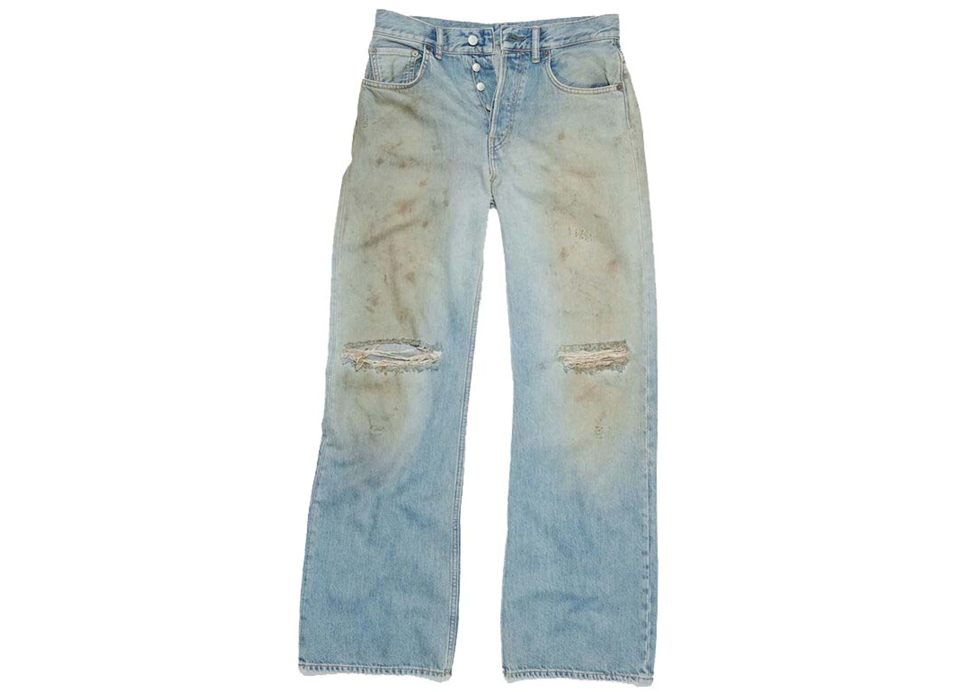 Acne Studios Super Baggy Fit Jeans 2023 Mid Blue Men's FW23 US