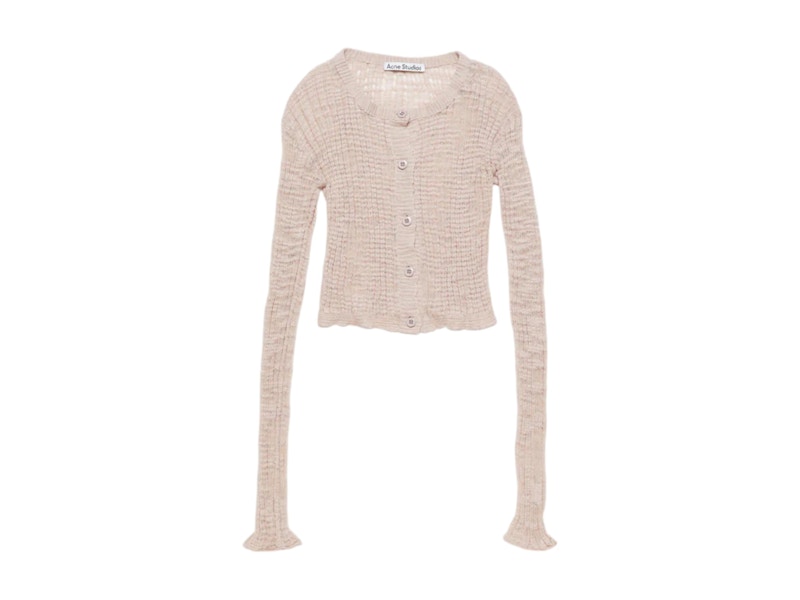 Acne Studios Wide Rib Cardigan Dusty Pink