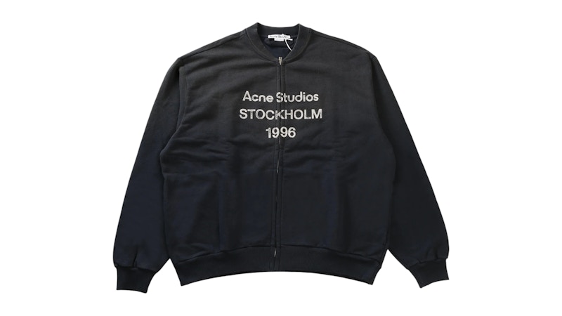 Acne Studios Women's Zip Logo Sweater Black - FW25 - JP