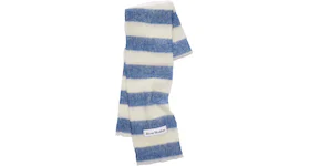 Acne Studios Wool-Blend Stripe Scarf Blue/White
