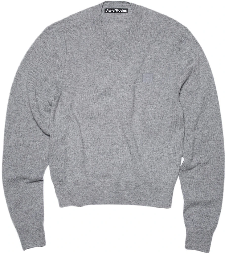 Acne Studios Wool V Neck Sweater Black Men's - FW22 - US