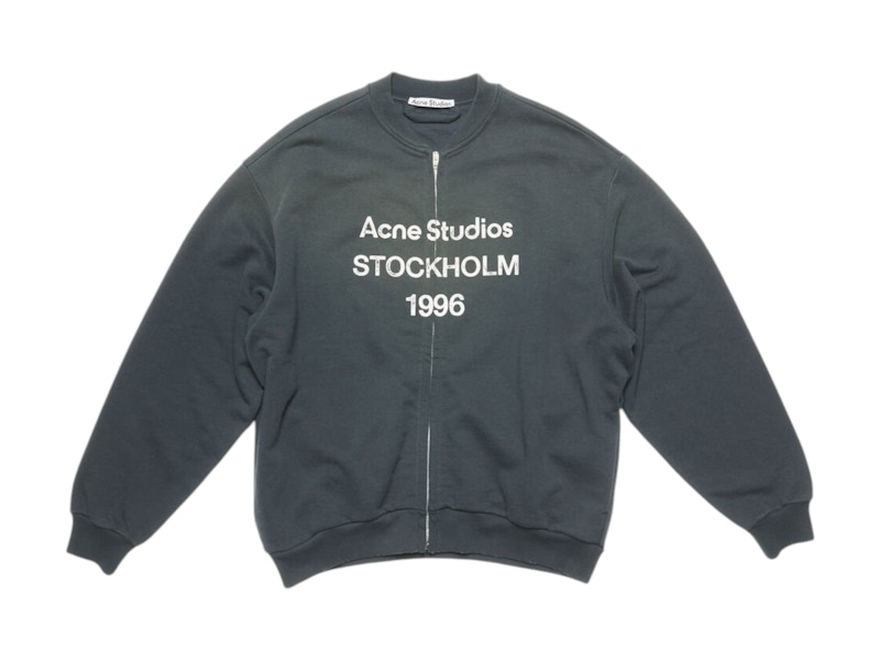 全国送料無料ギフト Acne US - Men's Black Sweater Logo Zip Studios トップス
