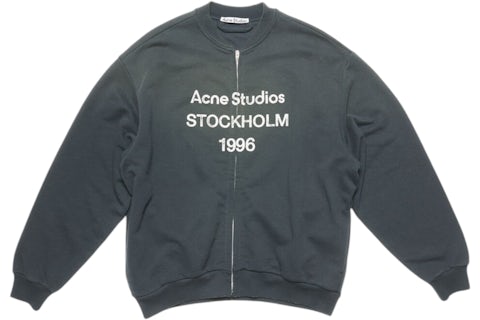 Studios Stockholm Acne Studios Sweater Schwarz Zip-Jacke Mit Logo