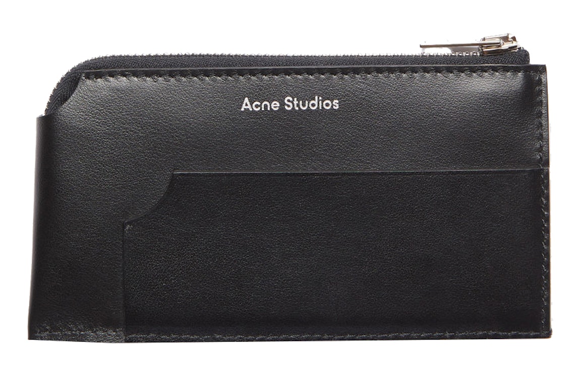 Pre-owned Acne Studios Zip Wallet Black