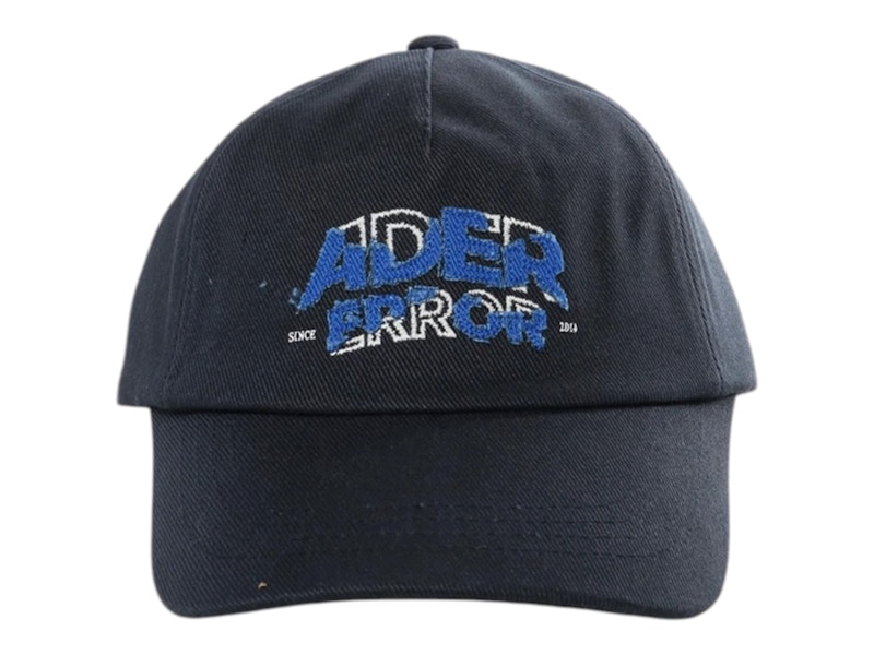 ADER error Minimalist Animal Rrint Hat Navy - SS26 - US