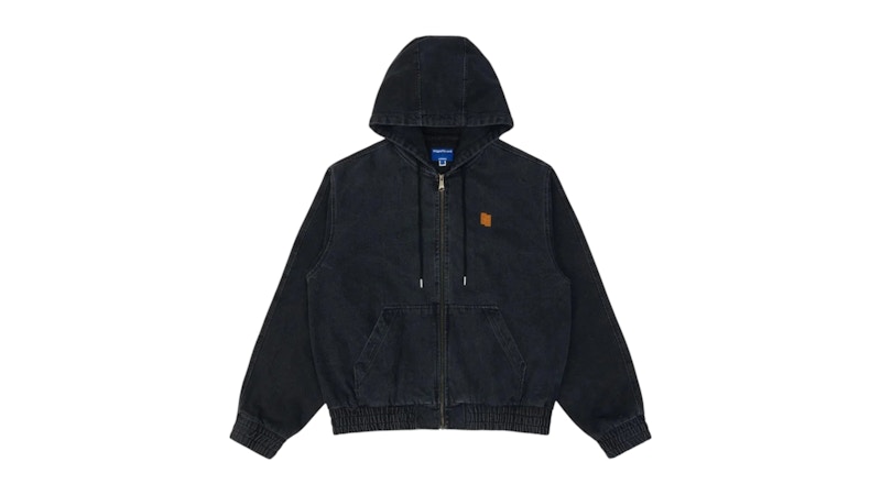 ADER error Comfortable Zip-Up Hoodie Black - SS26 - US