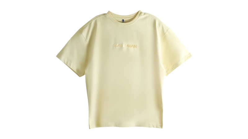 ADER error Solid Color Short Sleeved T-shirt Yellow