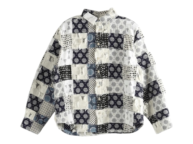 ADER error Stylish Checkered Shirt Blue Men's - SS26 - US