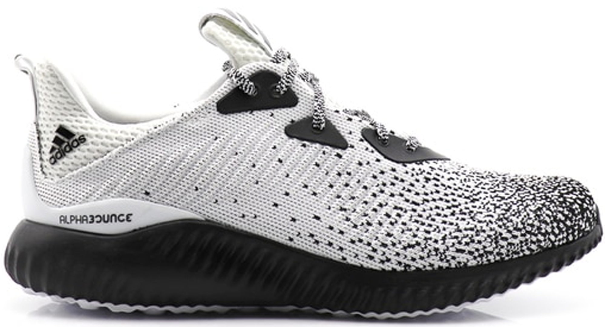 adidas alphabounce white and black