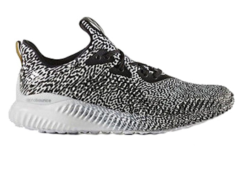 Adidas alphabounce black shop and white womens