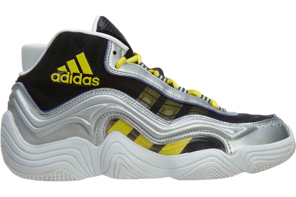 adidas Crazy 2 Basketball Shoes Silver Metallic/Light Yellow/Night Flash