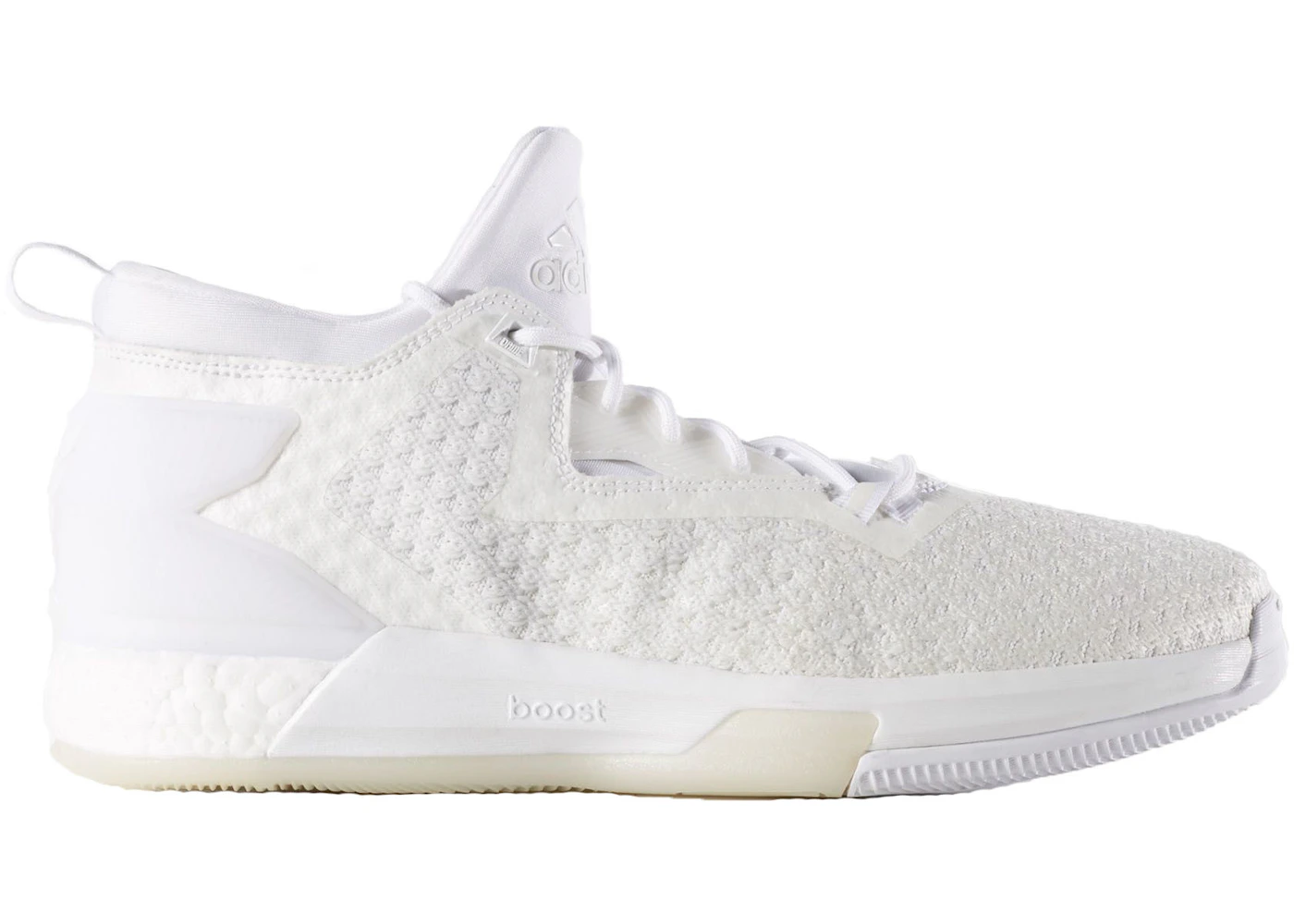 adidas D Lillard 2 Boost Primeknit Triple White Men's - AQ7994 - US