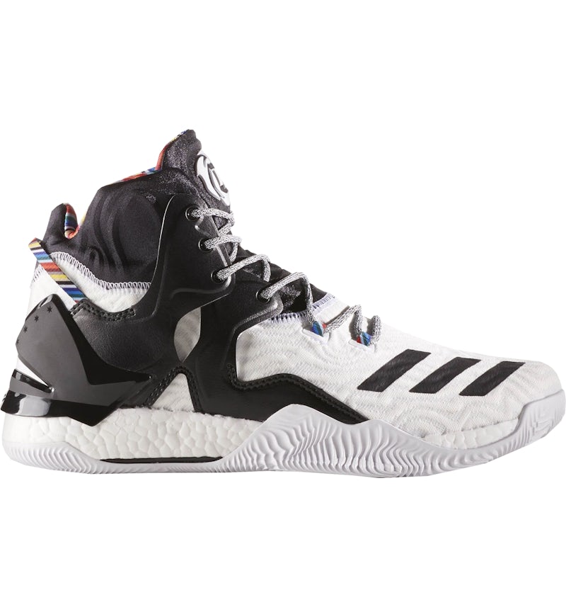 Red And White Derrick Rose 7's Adidas D Rose