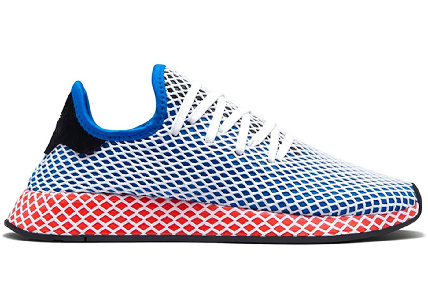 Adidas deerupt blue and top white