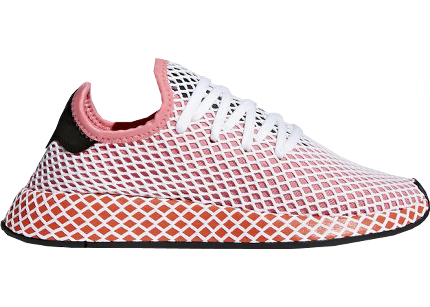 adidas Deerupt Chalk Pink Bold Orange Women s CQ2910 US
