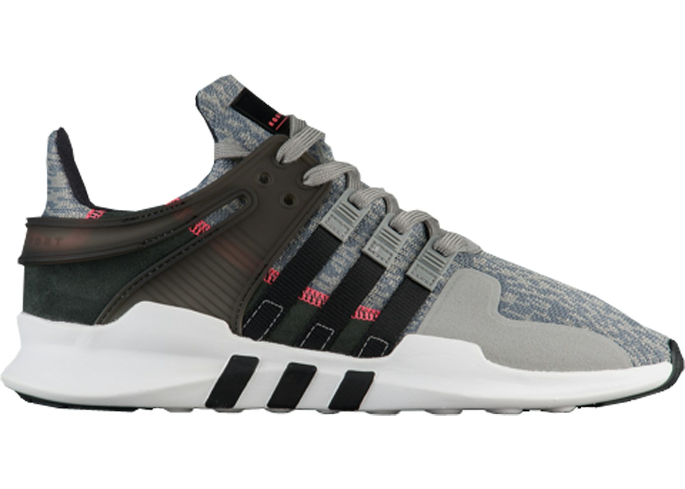 Adidas Eqt Support Adv Grey Black Turbo Red S Adidas Eqt Support Adv Grey Black Turbo Red S