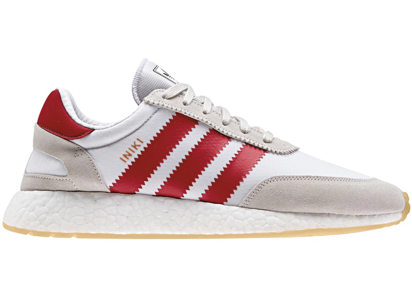 adidas Iniki Runner White Red Gum Men s BY9723 US