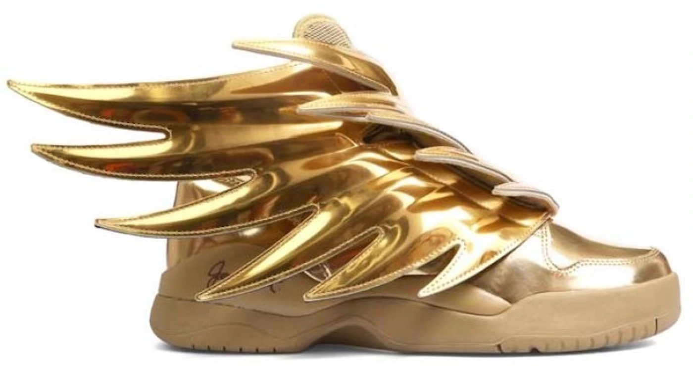 Zapatos antideslizantes transmitir músculo adidas JS Wings Solid Gold Men's - B35651 - US