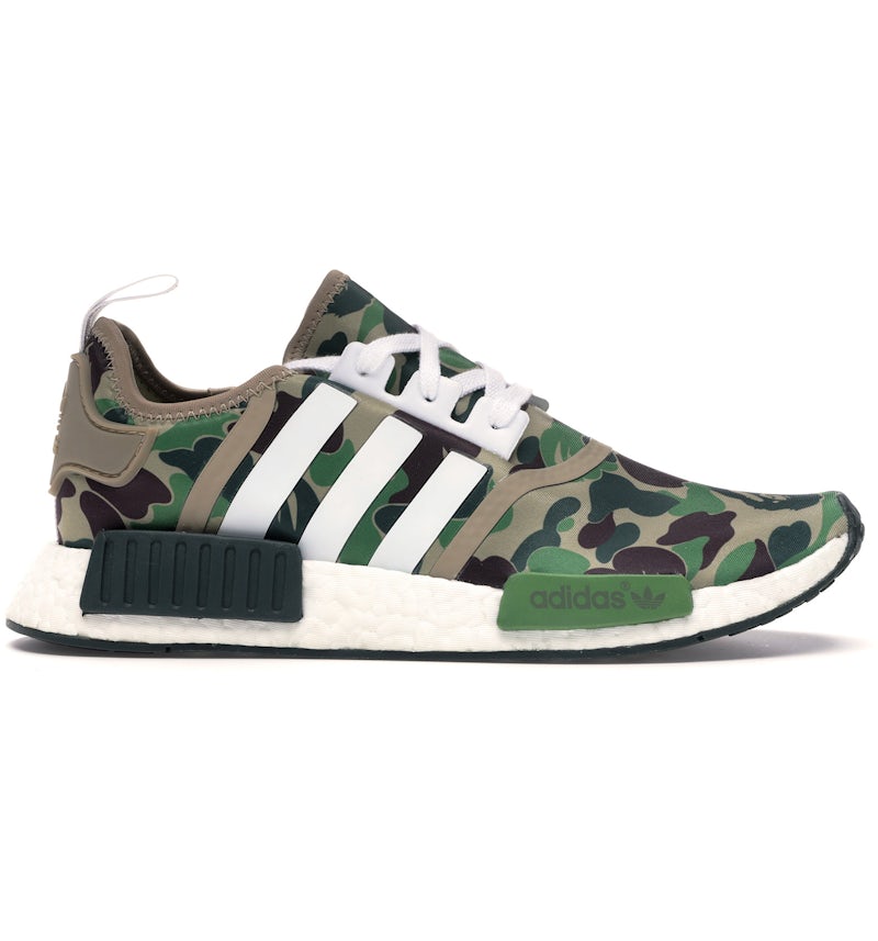 Sepatu Adidas Nmd R1 Primeknit Camo Green Adidas Nmd R1 Green Army