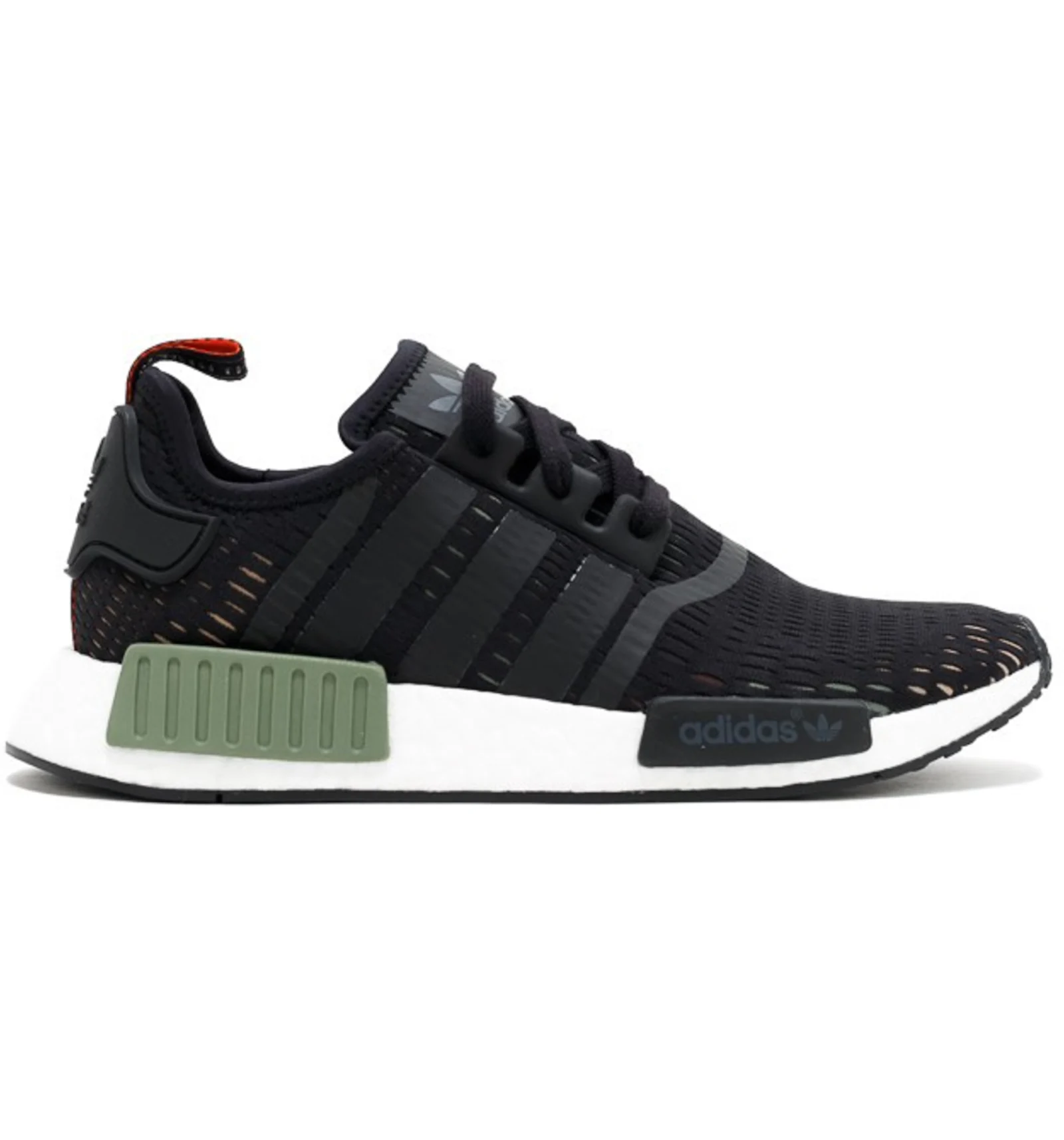 Adidas energy nmd r1 pk core shop black white aero green