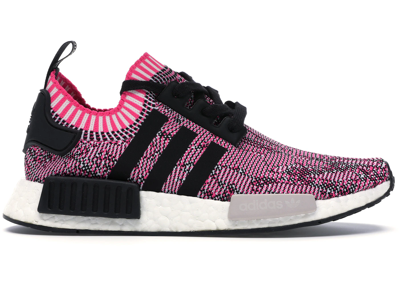 Adidas nmd r1 primeknit black pink Clearance