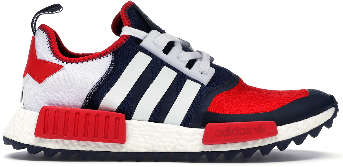 milits Tidlig Overdreven adidas NMD R1 Trail White Mountaineering Collegiate Navy - BA7519