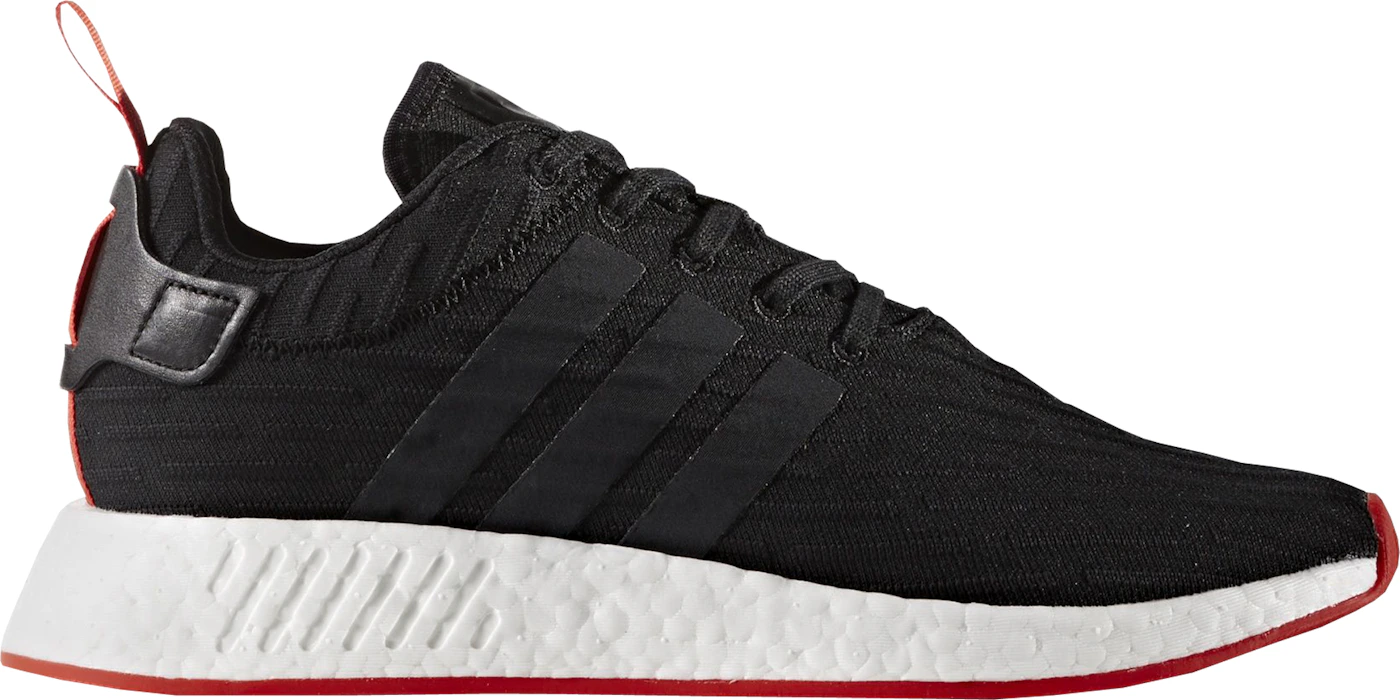 adidas NMD R2 Core Black Red Two Men's - BA7252 -