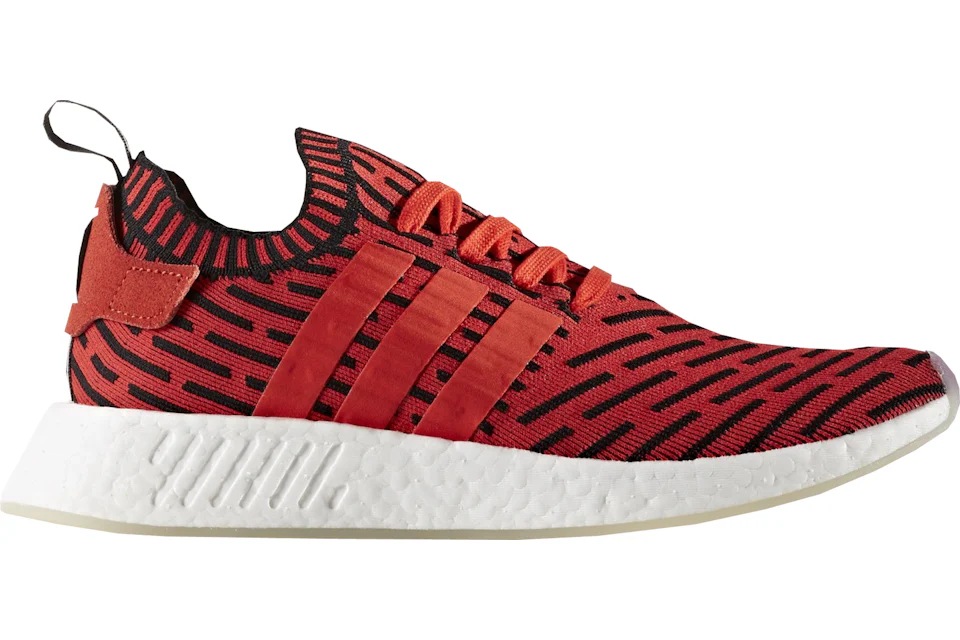 Adidas nmd r2 top core black red