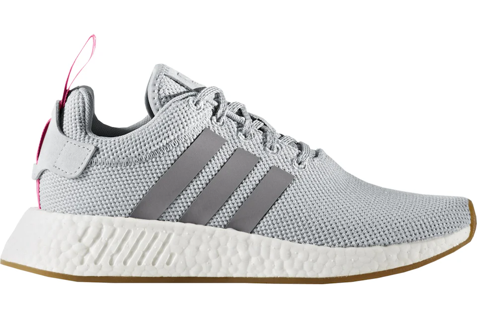 Adidas nmd r2 women's grey deals and pink