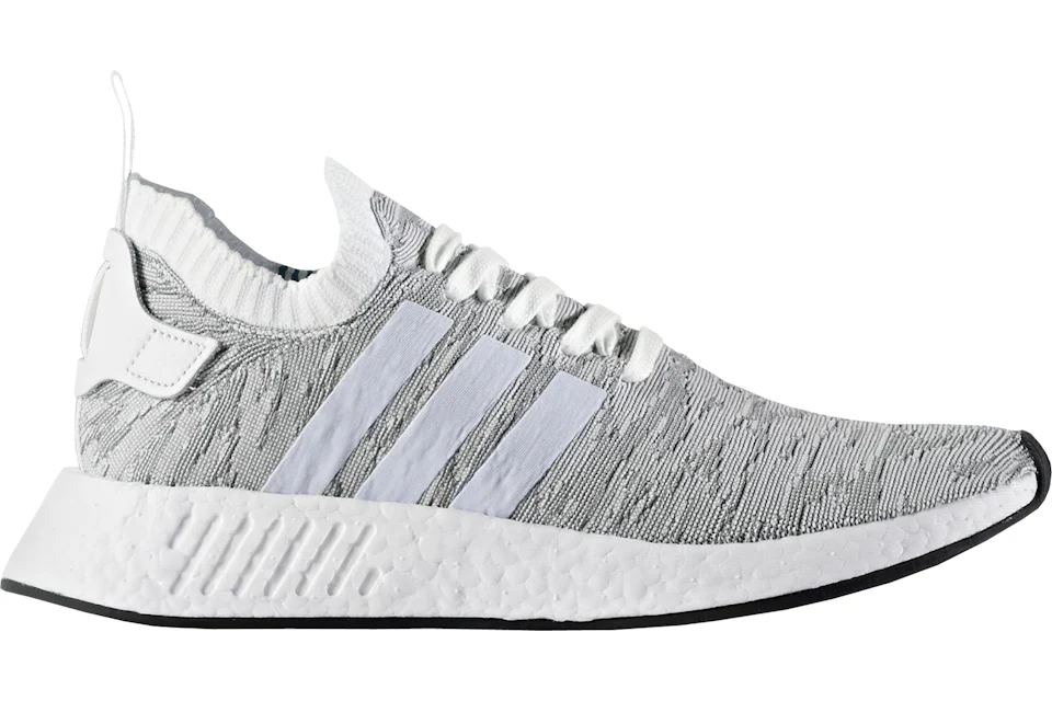 adidas NMD R2 Primeknit White Black