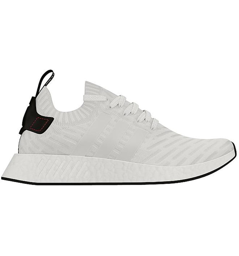 adidas NMD R2 White Black BY3015 TW