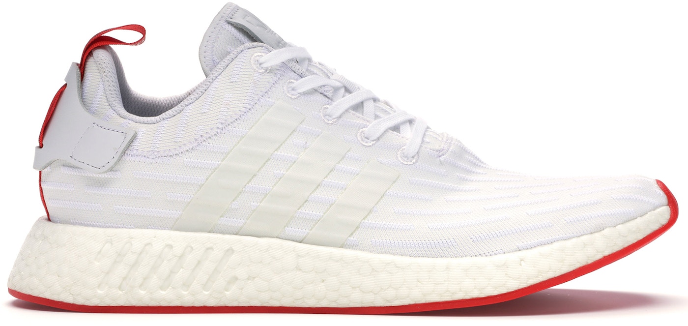 Mystisk katastrofe Socialist adidas NMD R2 White Core Red "Two Toned" - BA7253