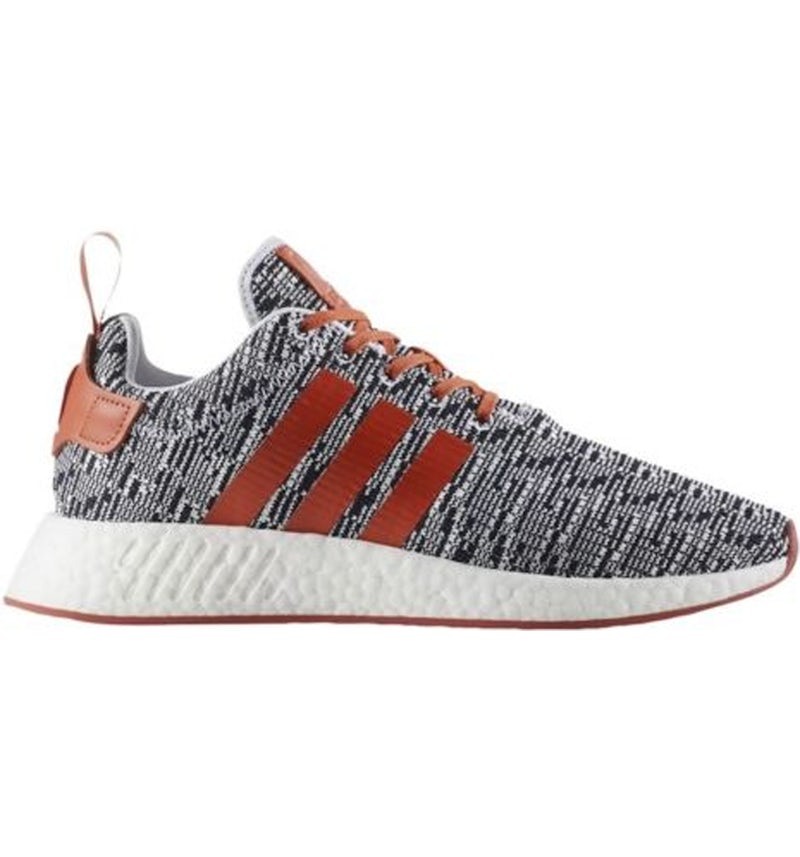 adidas NMD R2 White Grey Solar Red Men s CQ0720 US