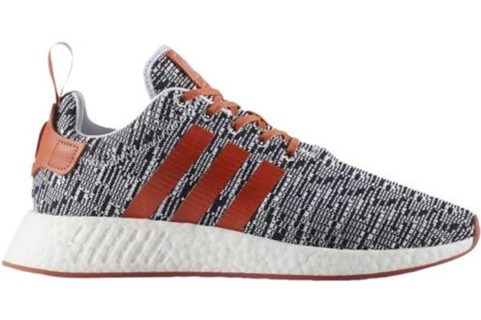 adidas NMD R2 White Grey Solar Red CQ0720 TW