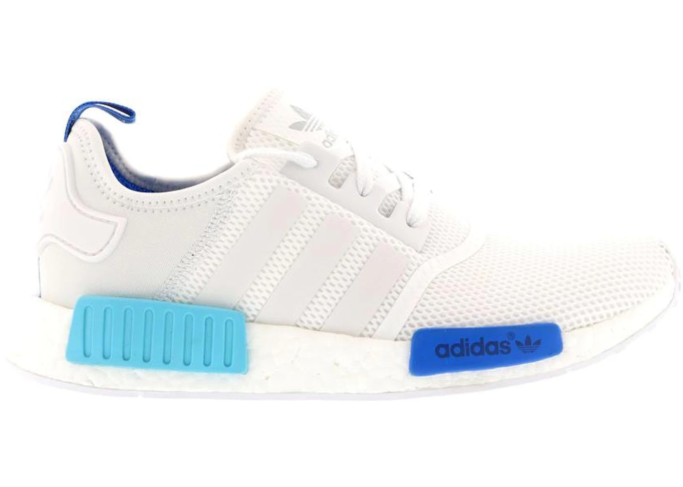 Adidas nmd r1 white black blue Outlet
