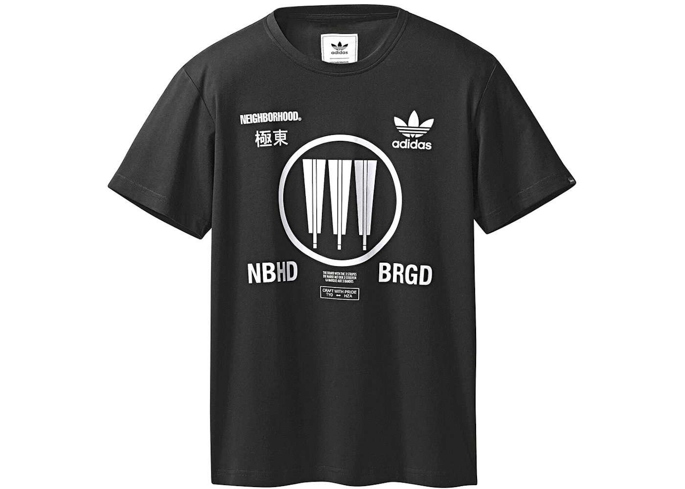 adidas Neighborhood Logo SSL Tee Black Men's SS18 US