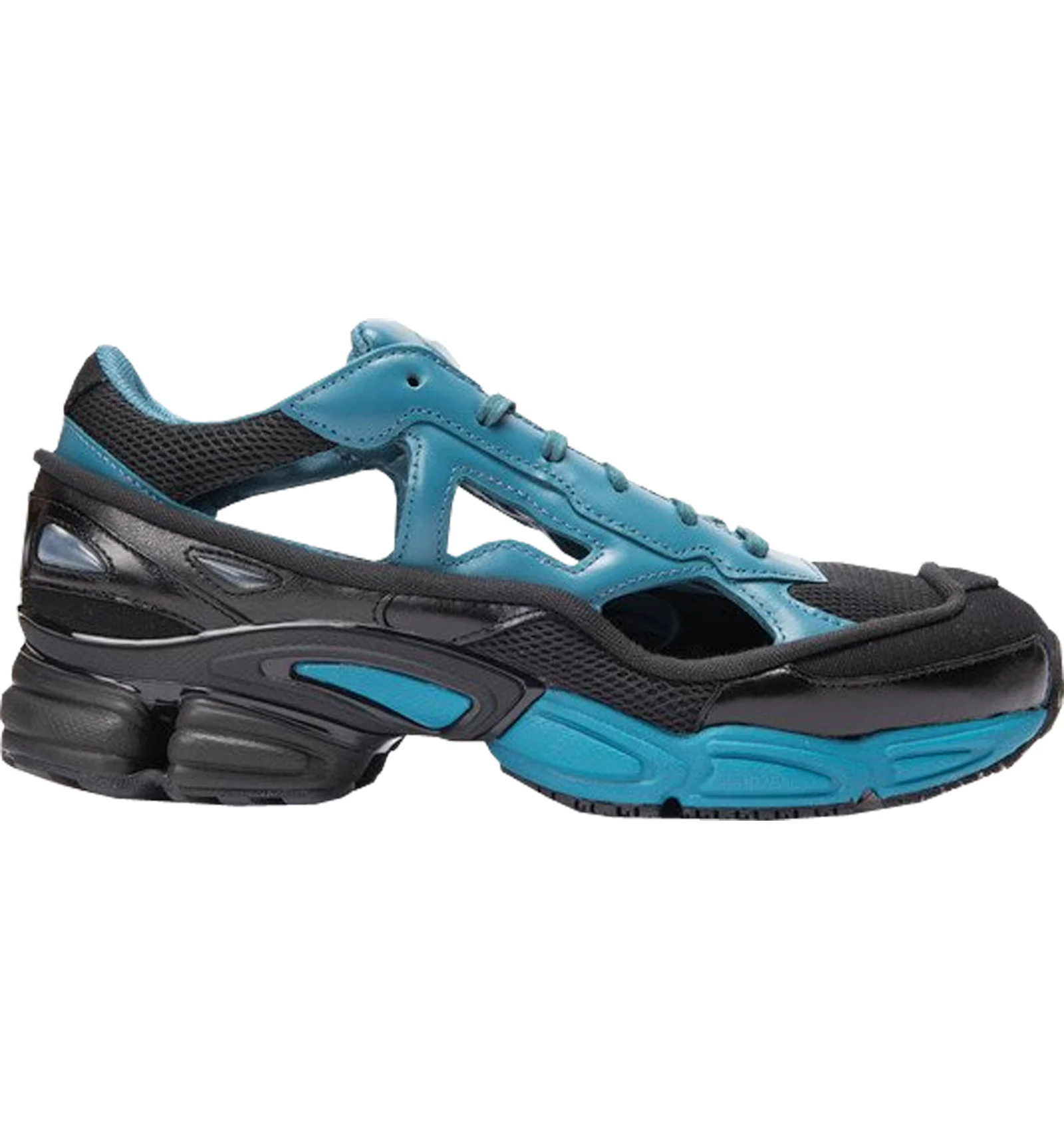 Adidas rs replicant ozweego raf simons black hot sale cream