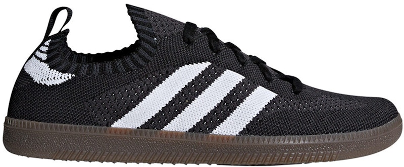 adidas black striped shoes