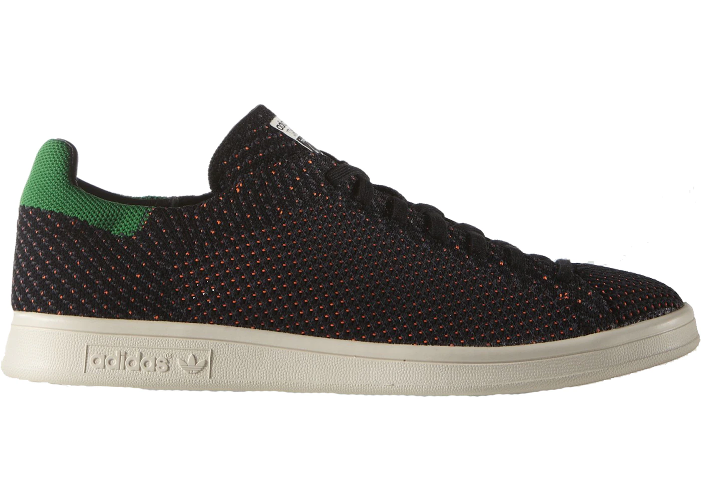 Adidas black stan smith top primeknit