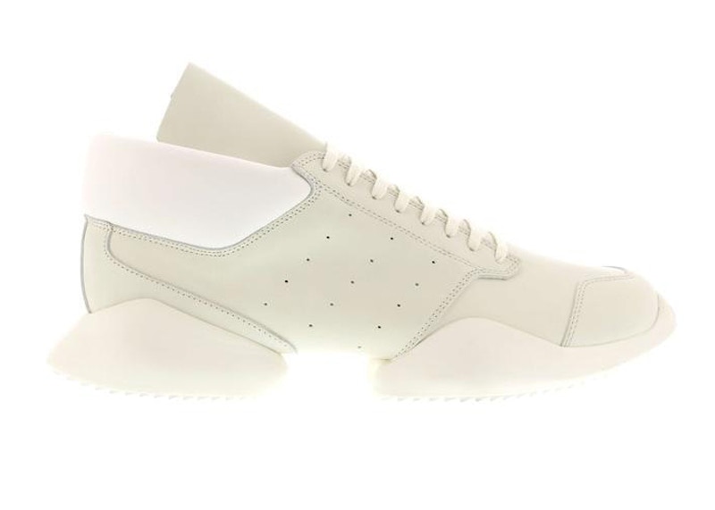 Rick Owens Tech Runner White Leather Men's - AQ2826 - US