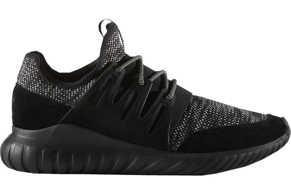 Black adidas tubular best sale