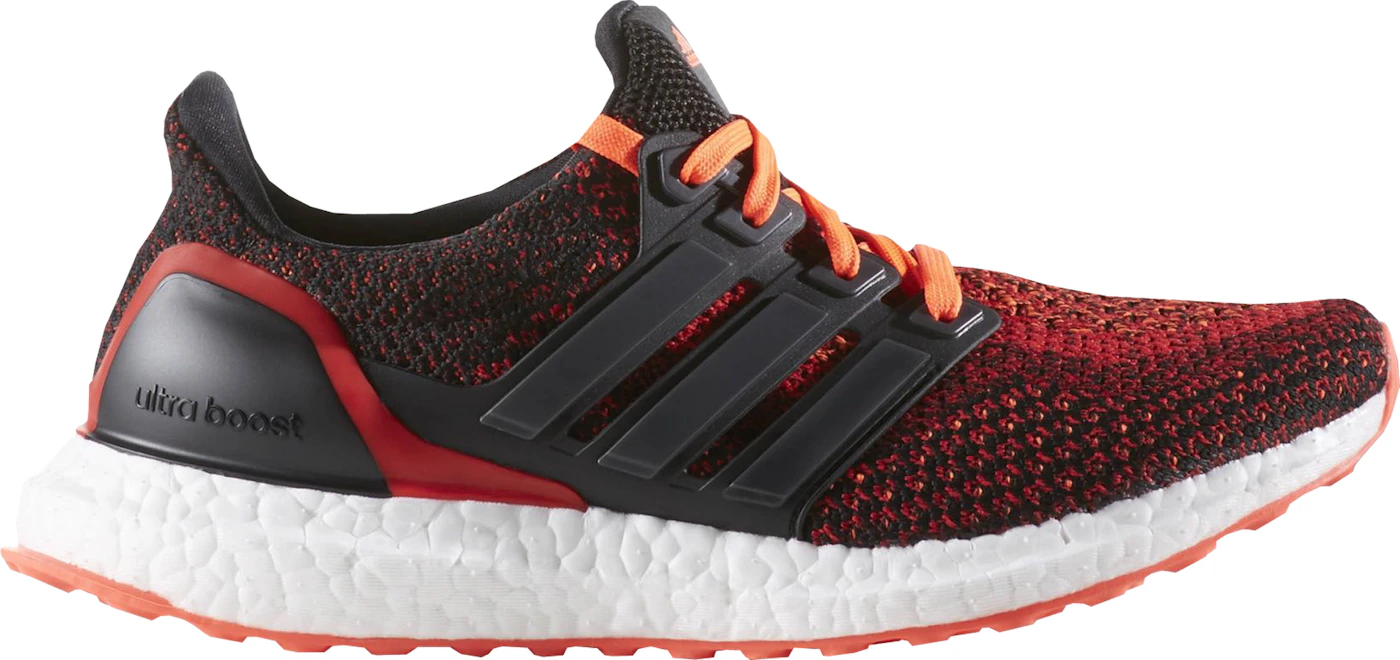 adidas Boost 2.0 Core Black Solar Red (Youth) - S80373 - US