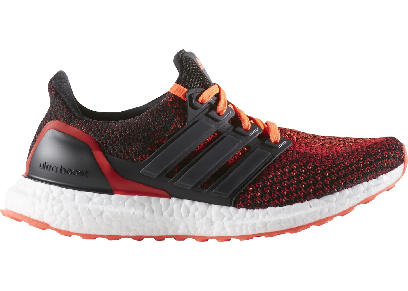 adidas Ultra Boost 2.0 Core Black Solar Red (Youth) - S80373 - US