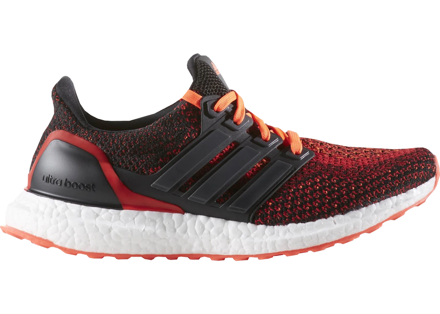 adidas Ultra Boost 2.0 Core Black Solar Red Youth Kids S80373