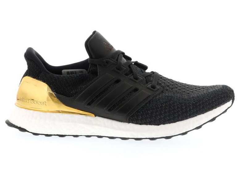 ultra boost black and gold